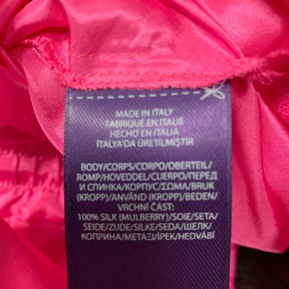 RALPH LAUREN Pink Fuchsia Silk Wide Leg Dress Pants - Picture 5 of 6